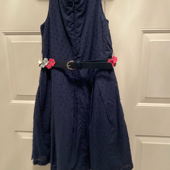 Little Girls Dress Size 10/Navy Blue NEW - Picture 4 of 13